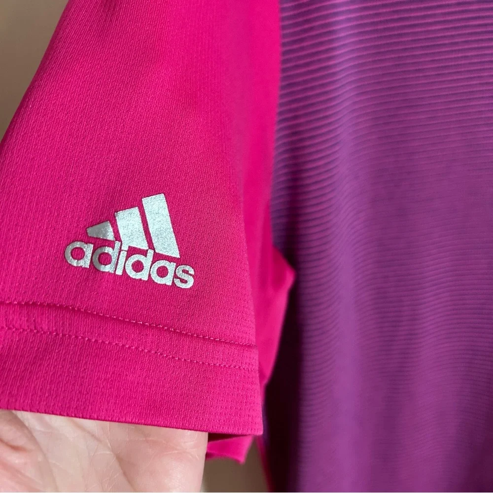 Men’s adidas‎ climachill pink polo top
